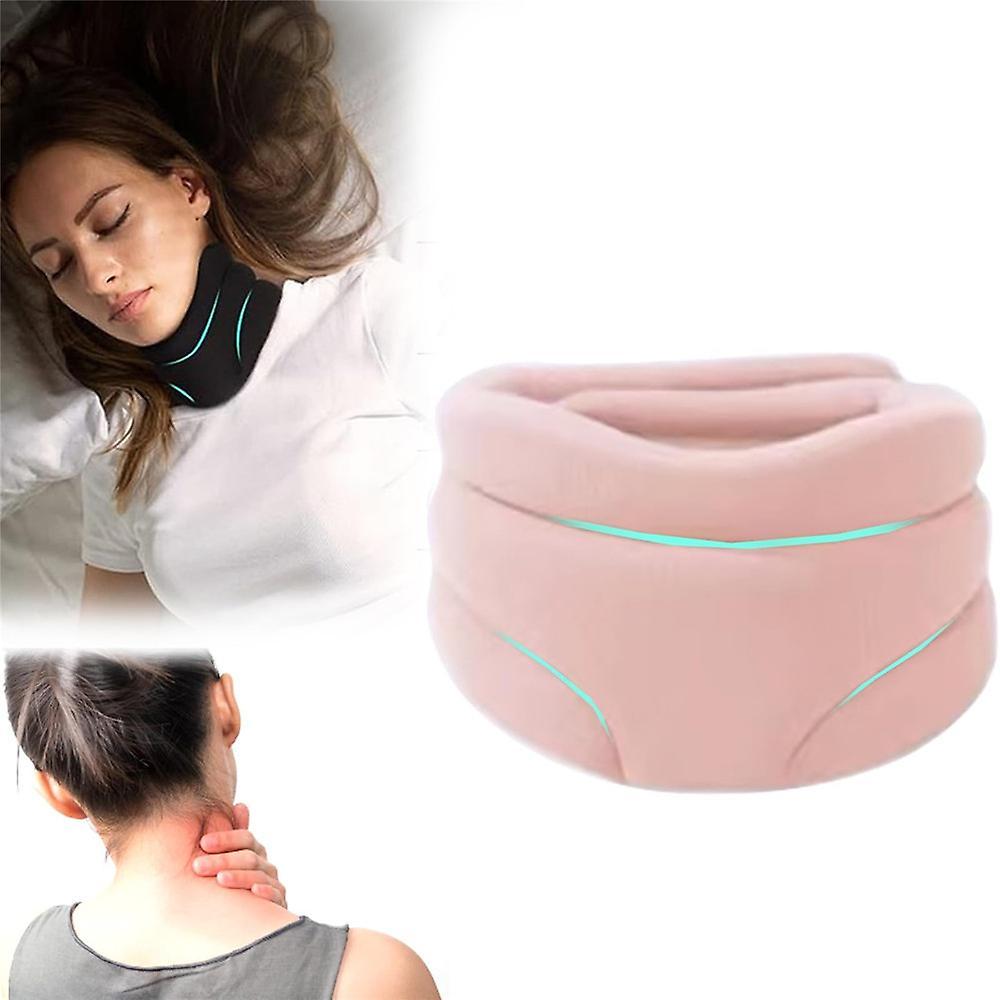 Bestdaily Soft Foam Neck Brace Universal Cervical Collar, Neck Support Brace For Sleeping - Relieves Neck Pain And Spine Pressure Pink