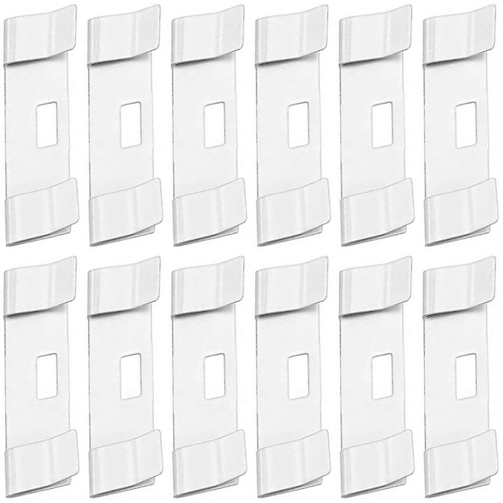 Tinksky 12pcs Vertical Blind Repair Vane Savers Vertical Blind Repair Tabs Blind Repair Clips for Vertical Blinds Replacement Slats White 4.5X1.5CM