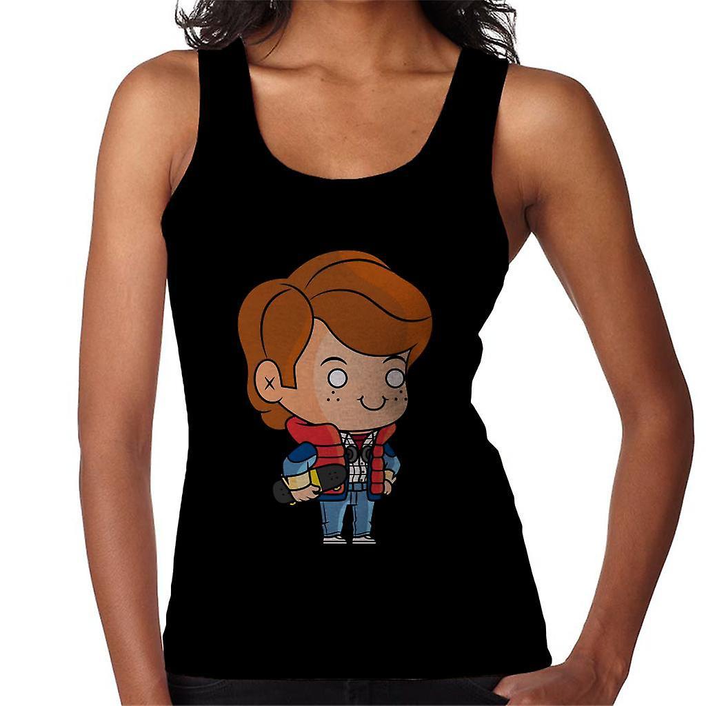 Back to the Future Marty Mcfly Kawaii Women's Vest Black Medium