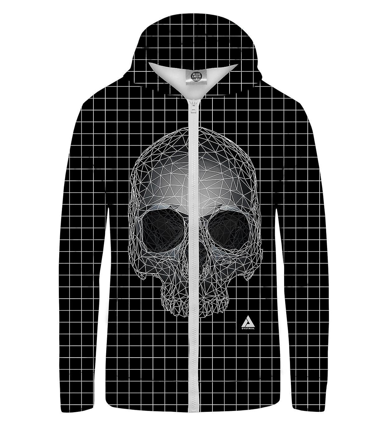 Mr Gugu & Miss Go Mr. GUGU & Miss GO Square Skull Hoodie Kangaroo Zip Up black M