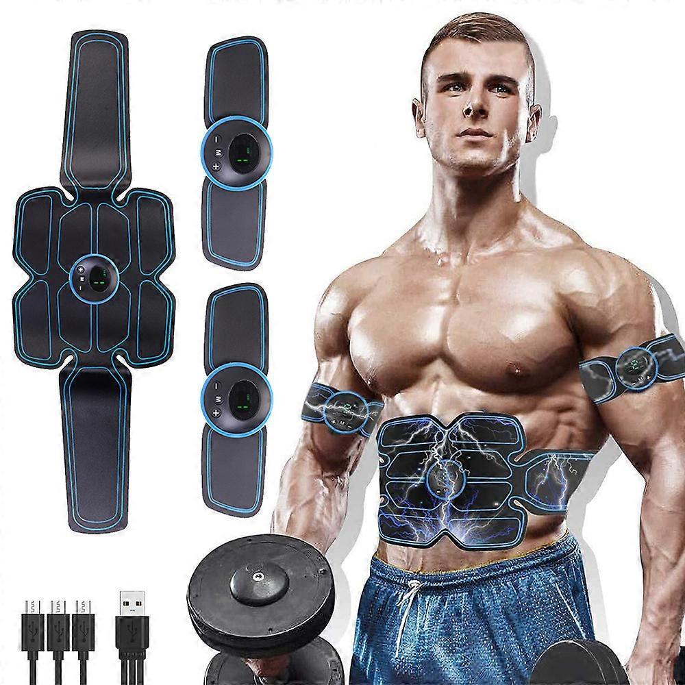 Unbrand Abs Stimulator,Muscle Toner, Abs Stimulating Belt, Abdominal Blue