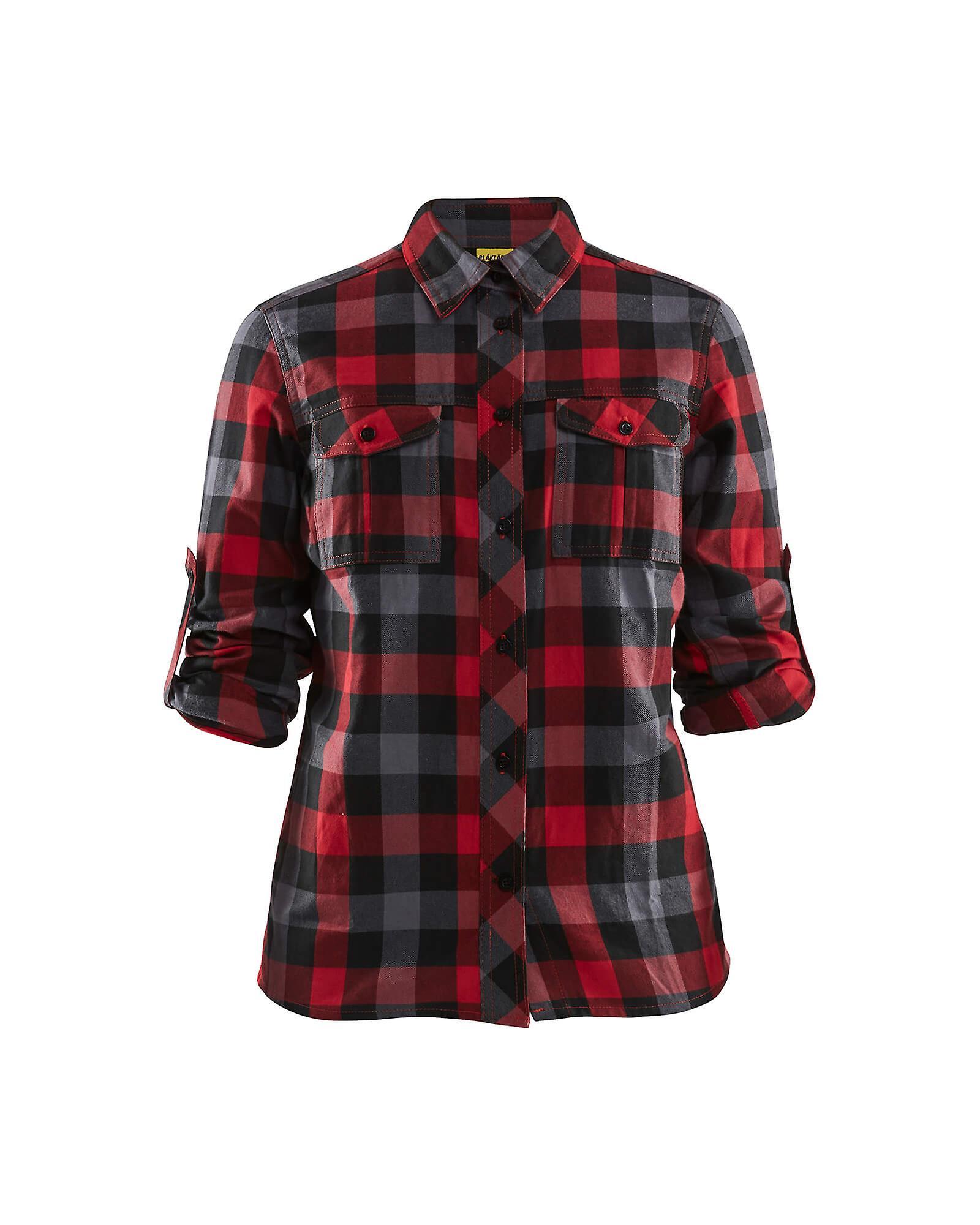 Blaklader 3209 ladies flannel shirt - womens (32091152) Red/black Xs