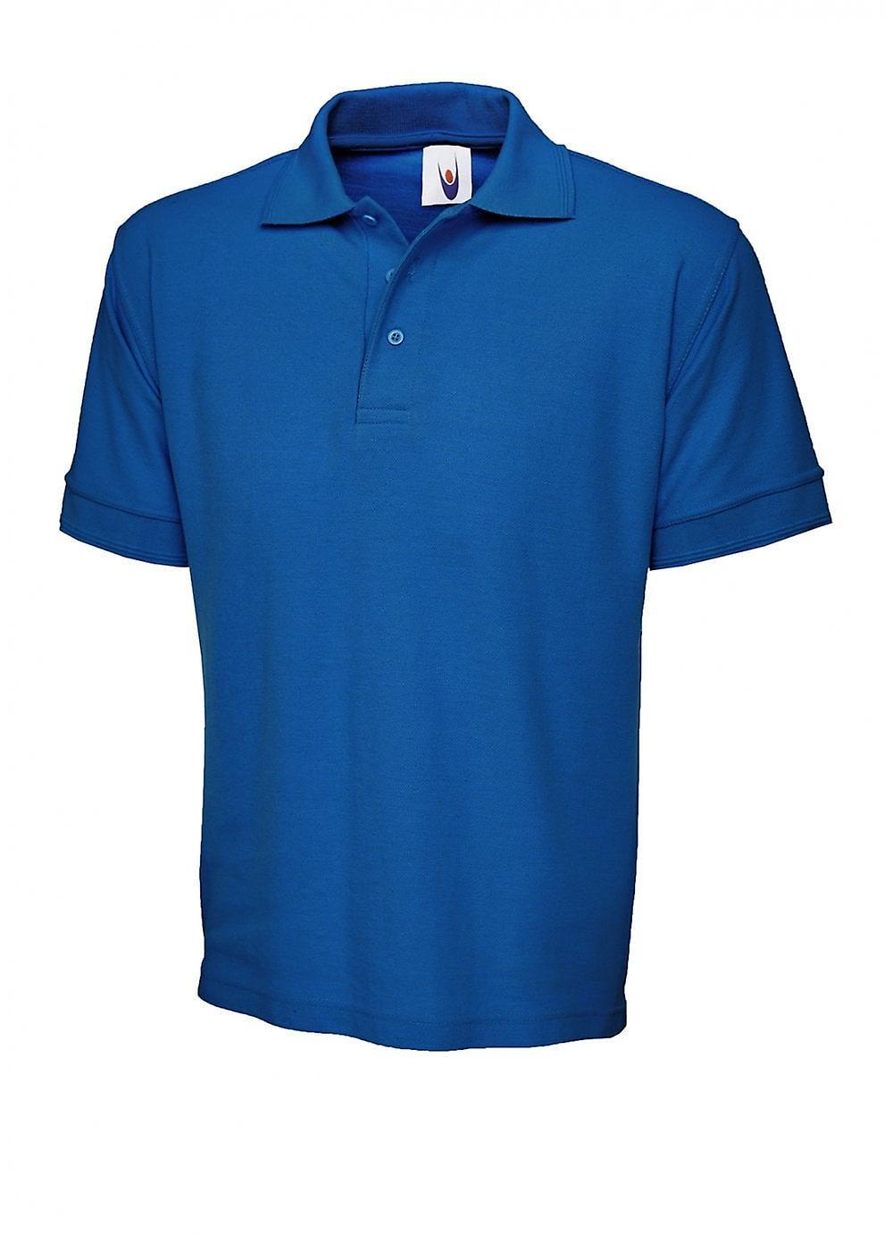 Men's Uneek Ultimate Cotton Poloshirt UC104 Royal Xl