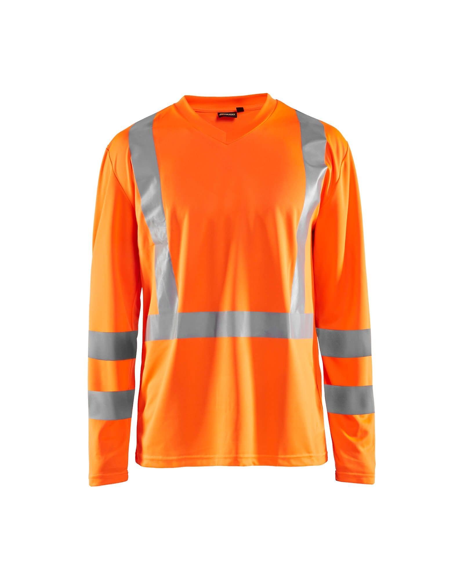 Blaklader 3383 hi-vis long-sleeve t-shirt - mens (33831011) Orange Xxxl