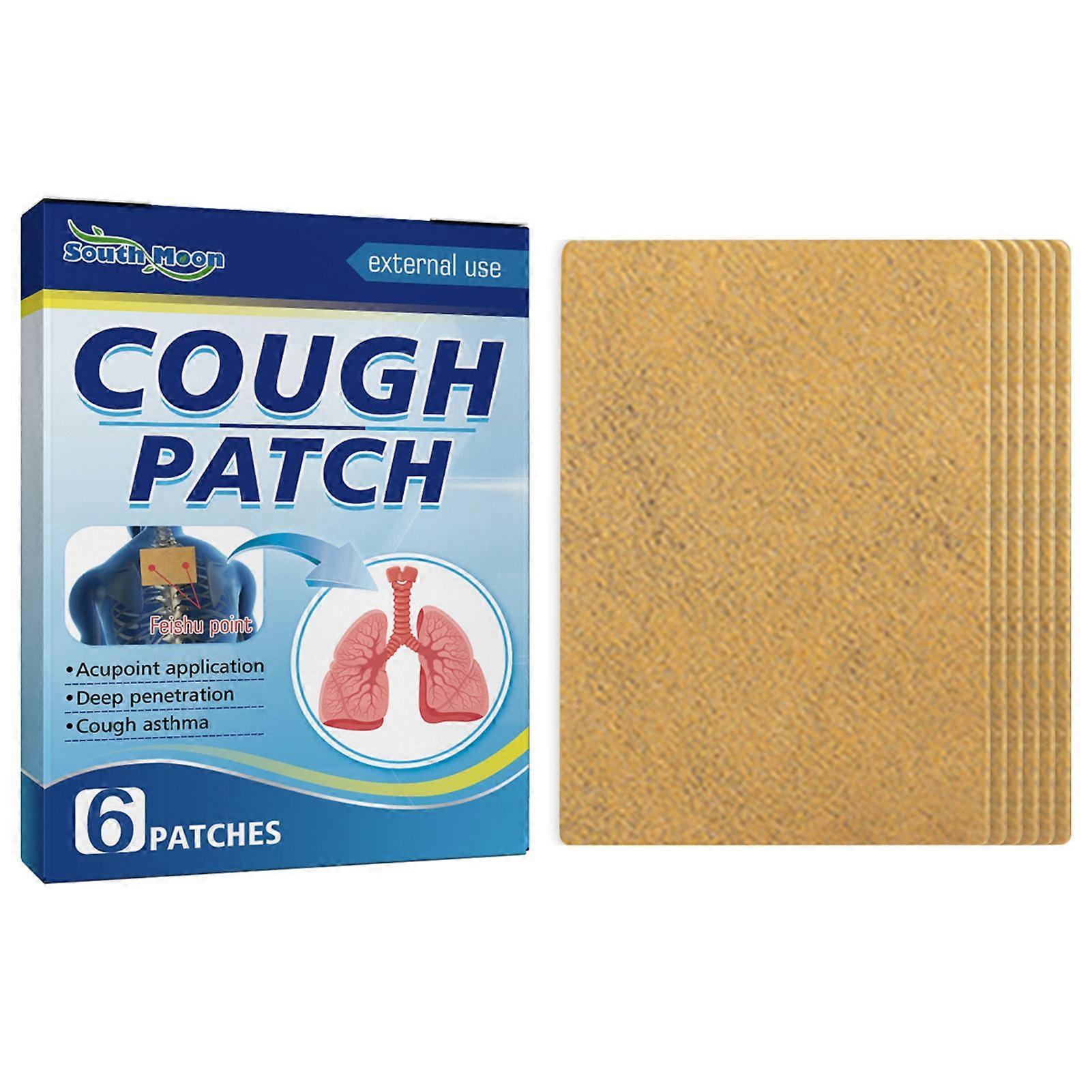 unbrand 6pcs Relieves Dry Itchy Throat Plaster Patch Effectively Relieve Throat Pain Patches for Cough Treatment Health Care