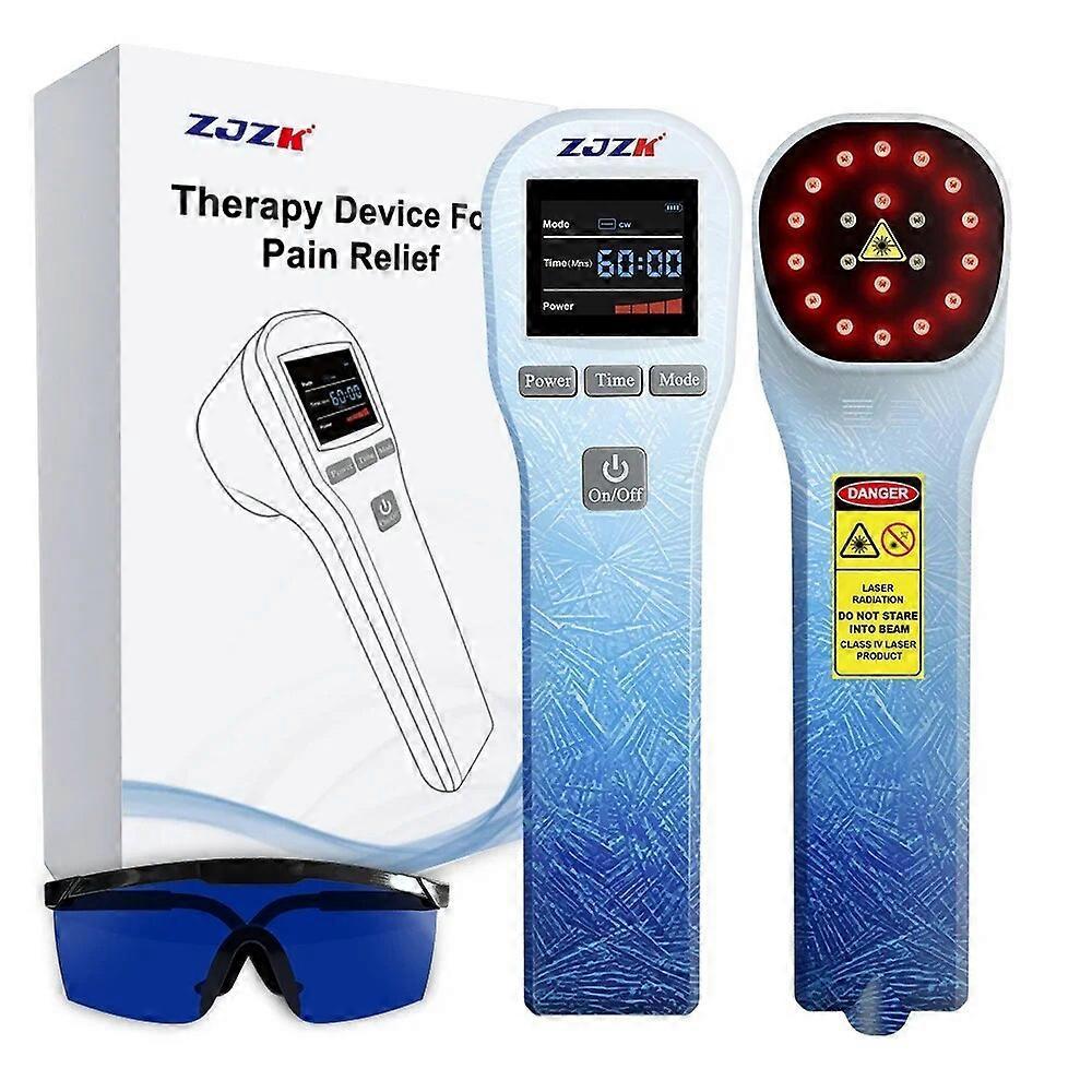 Sanxing ZJZK Laser for Dog Therapy 4808nm +16650nm Cold Laser Therapy Equipment for Wound Healing Sport Injury Physiotherapy Gradient Blue 110V-UK