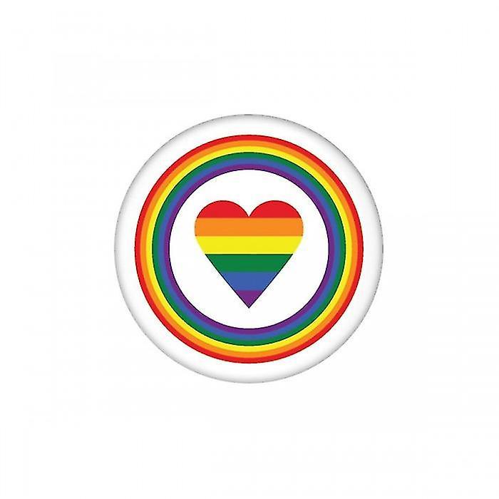 Grindstore Rainbow Pride Badge Multicoloured One Size