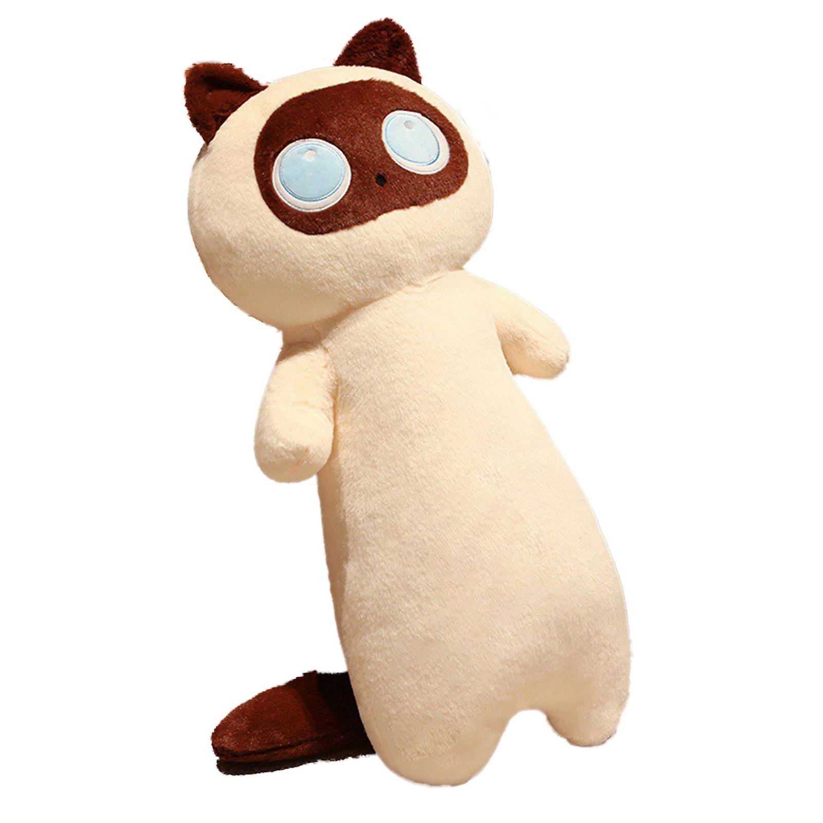 Haloppe 65cm Cat Plush Pillow Filling Long Body Kitten Doll Plushie Companion Soothing Toy Stuffed Animal Doll Pillow Children Plush Toy Girl Gift ...