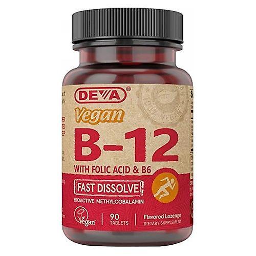 Deva Vegan Vitamins Vegan Vitamin B-12, 90 Tabs (Pack Of 1)