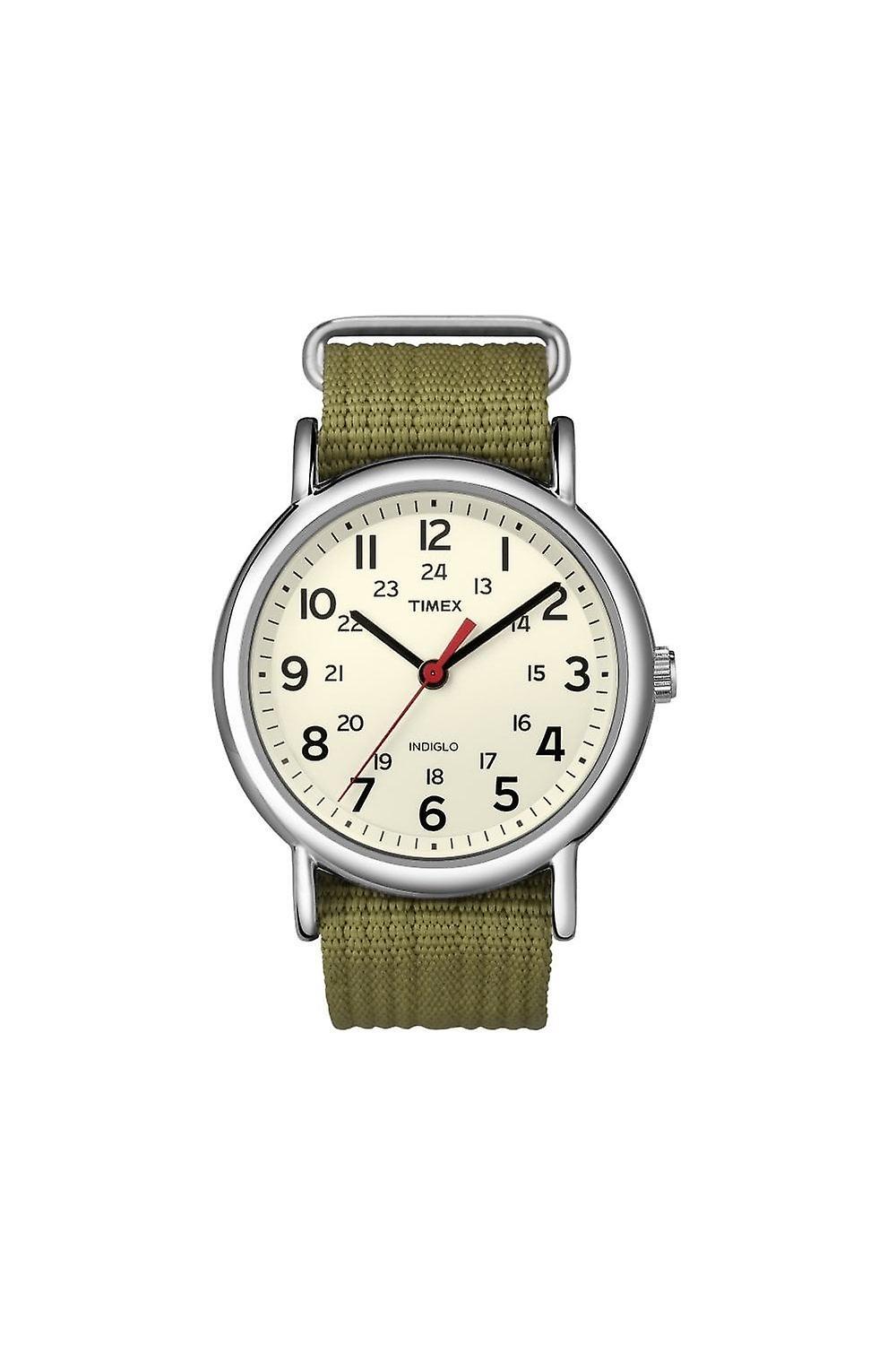 Adults Timex Gents Easy Reader Weekender Indiglo Watch T2N651