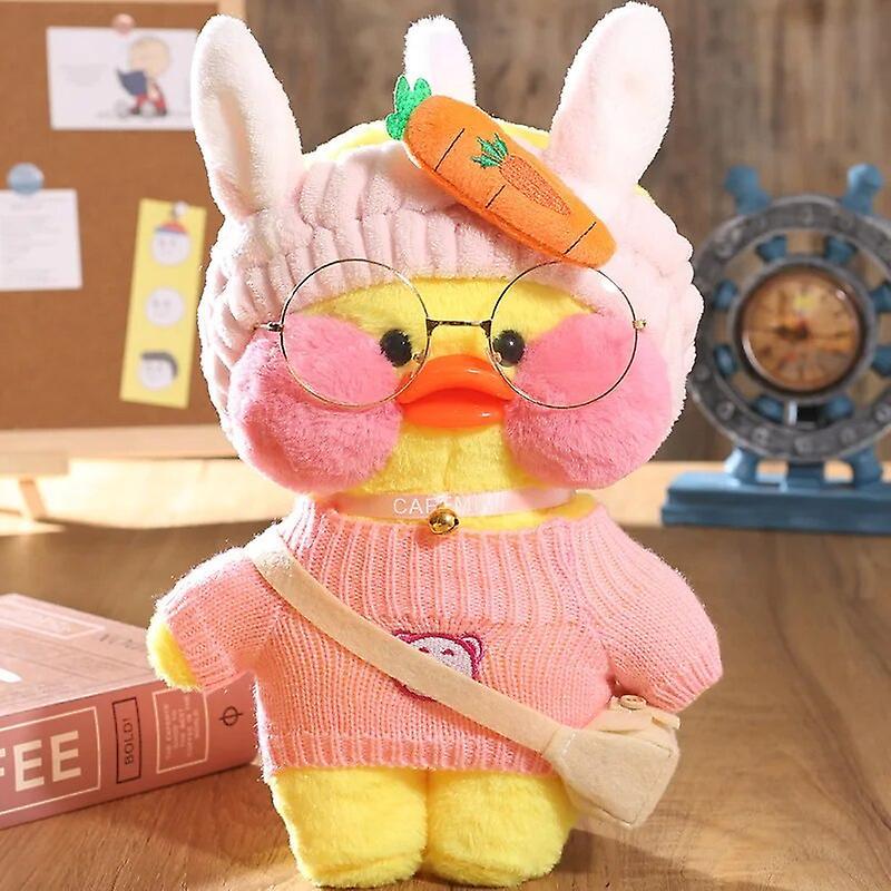 Begleri 30cm Cute Lalafanfan Cafe Duck Plush Toy Kawaii Lalafanfan Duck Doll Soft Stuffed Animal Plush Pillow Birthday Gifts For Kids B2 25-30cm