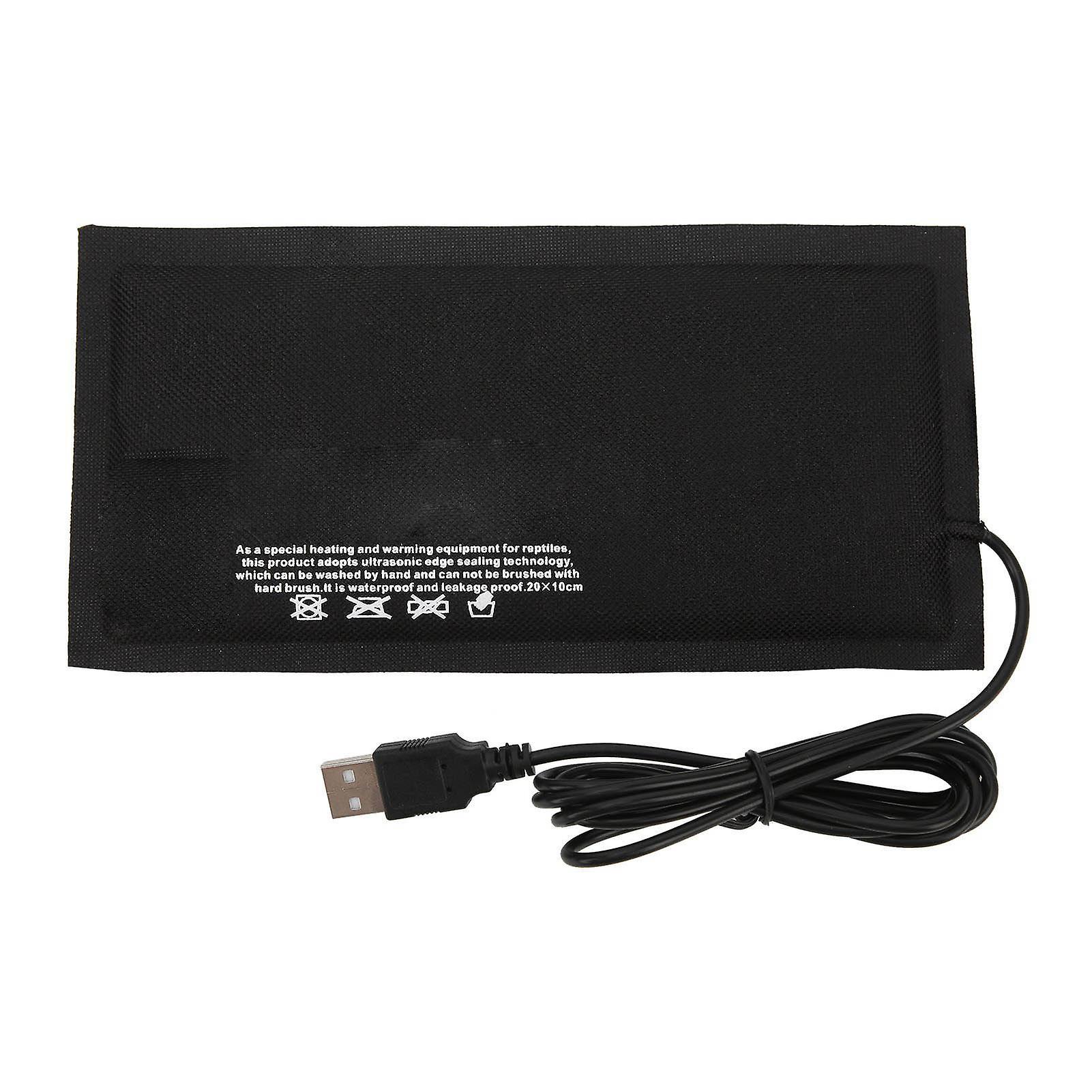 USB Reptile Heat Pad 28x18cm Adjustable Temperature USB Heat Pad for Reptiles, Turtles, and Small Animals