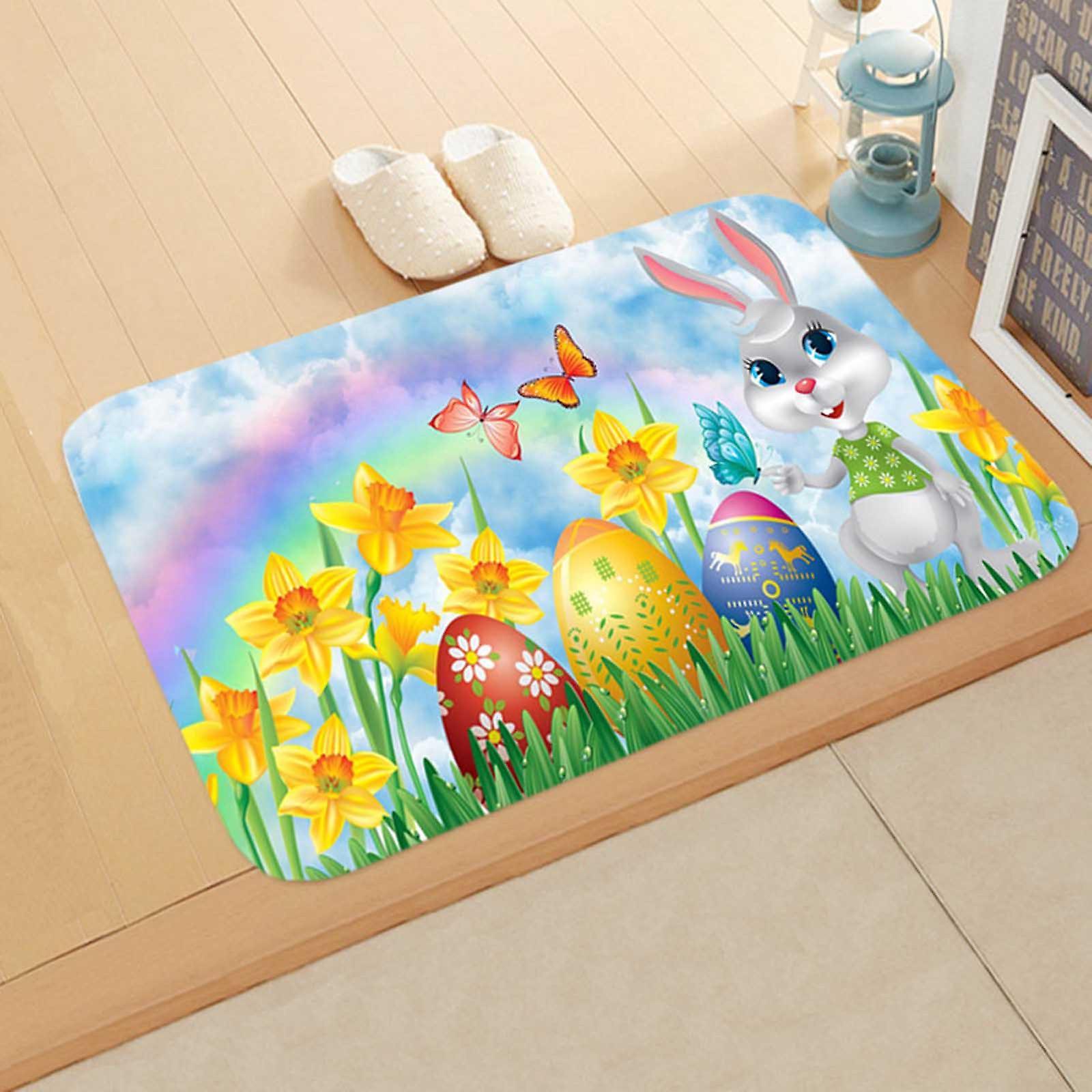 Baodan Easter Rug Welcome Doormats Home Rugs Decor Rug Living Room Rug eierfarben ostern J