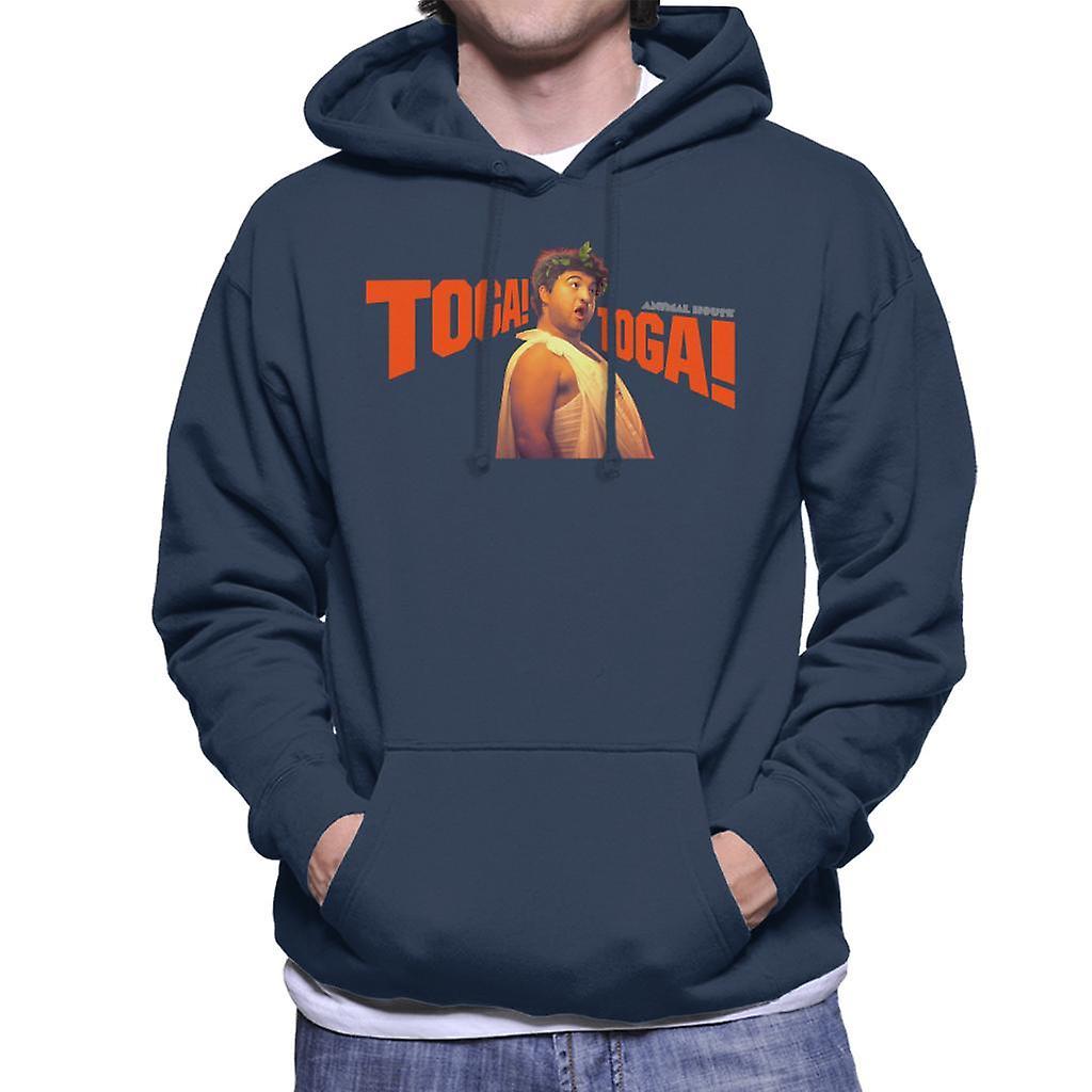 Animal House Bluto Toga Toga Men's Hooded Sweatshirt Navy Blue Medium