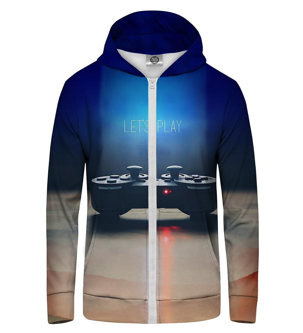 Mr Gugu & Miss Go Mr. GUGU & Miss GO Gamer Hoodie Kangaroo Zip Up blue XS