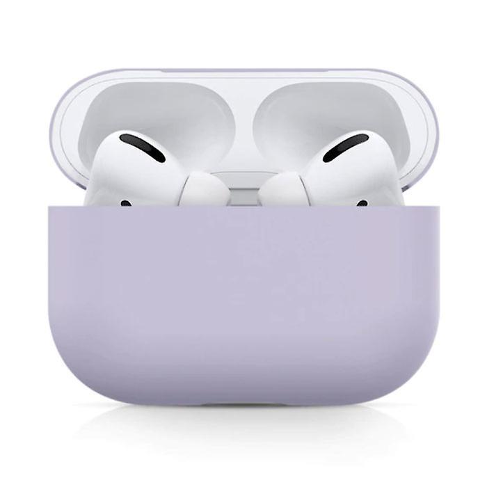 SIFREE Flexible Case for AirPods Pro - Silicone Skin AirPod Case Cover Flexible - Purple