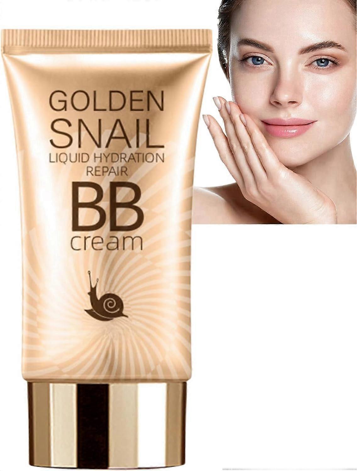 Unbrand BB Cream Light,BB Cream Foundation Snail Extracts,Tinted Moisturiser Face Women Cover Blemishes,Color Correcting Cream For All Skin Types I..