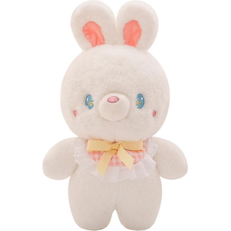 Yxuo Plush Toys 1pc 26cm Super Cute Pig Teddy Bear Rabbit Chicken Plush Doll Lovely Fully Stuffed Soft Animal Baby Kawaii Pillow white rabbit