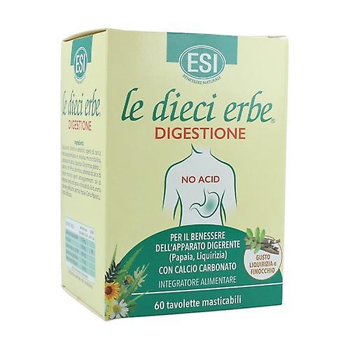 ESI - TREPAT DIET The ten herbs - no acid digestion 60 chewable tablets