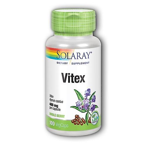 Solaray Vitex, 400 mg, 100 Caps (Pack of 1)