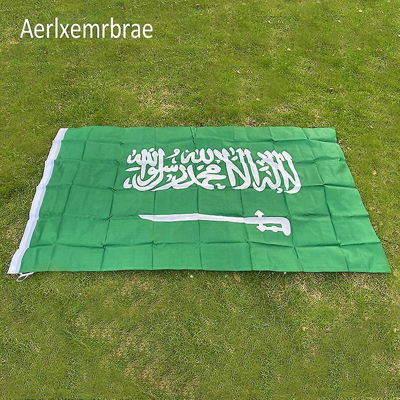 Scitoo aerlxemrbrae flag  Saudi Arabia flag Banner  90*150cm Hanging Saudi Arabia National flag White