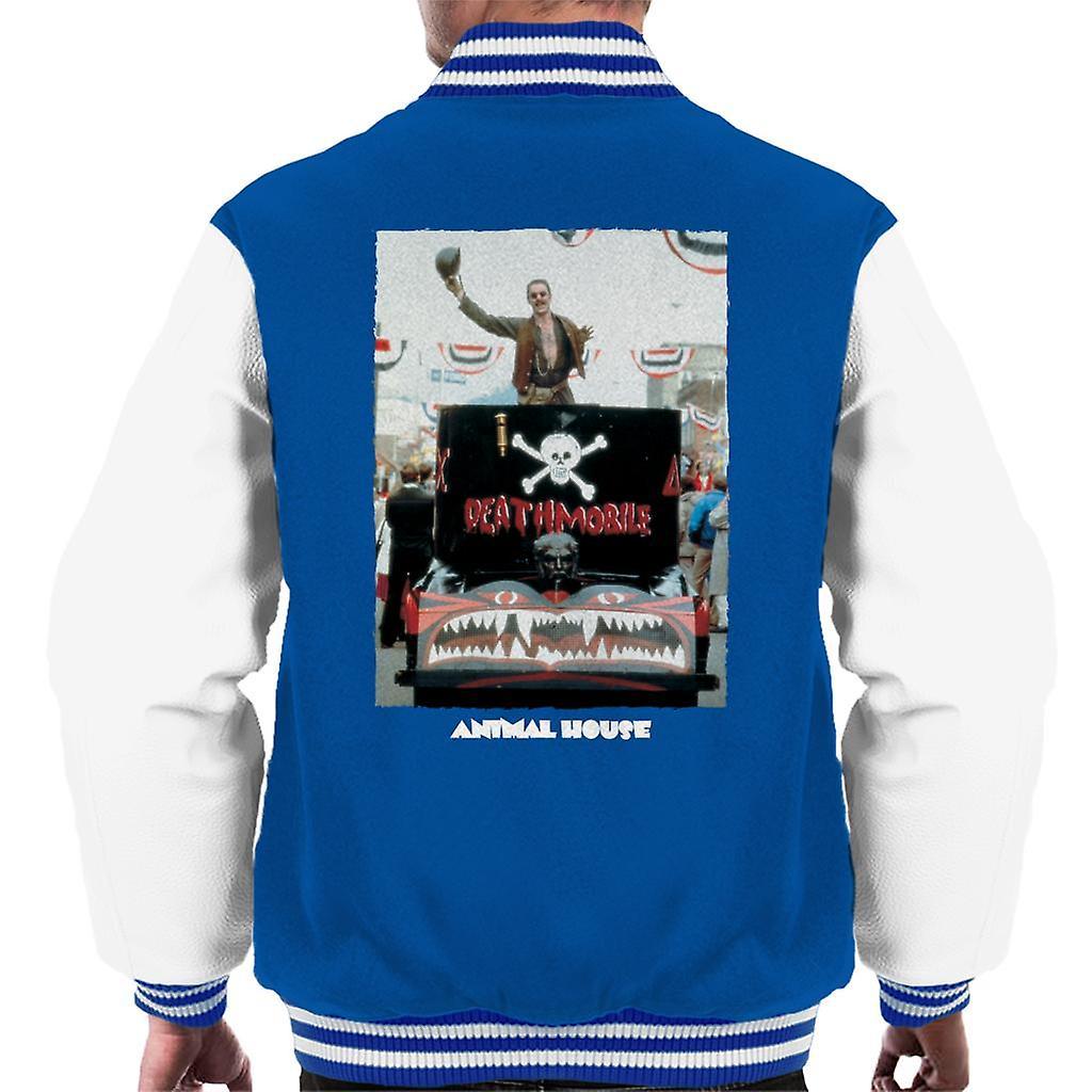 Animal House Deathmobile Parade Men's Varsity Jacket Royal/White Medium