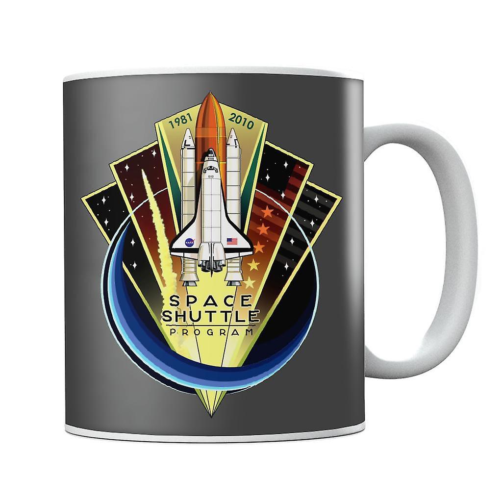 NASA Shuttle Program Commemorative Emblem Mug Charcoal 10oz