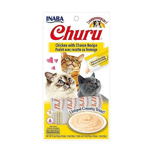 Inaba Churu Cream for Cats Chicken with Cheese 1 unit (Chicken - Cheese - Meat)