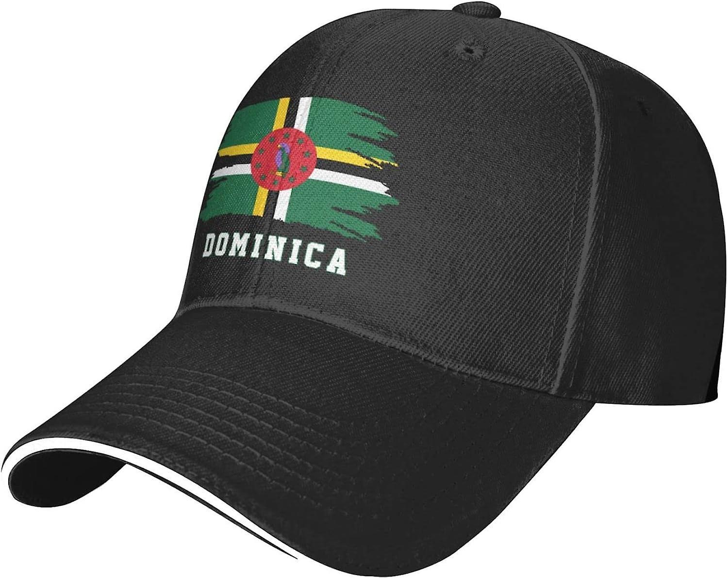 Kerota Dominica Flag Dominican Mesh Baseball Cap Breathable Adjustable Sport Hat Summer Hat Unisex For Men And Women Black bm-3956 color785