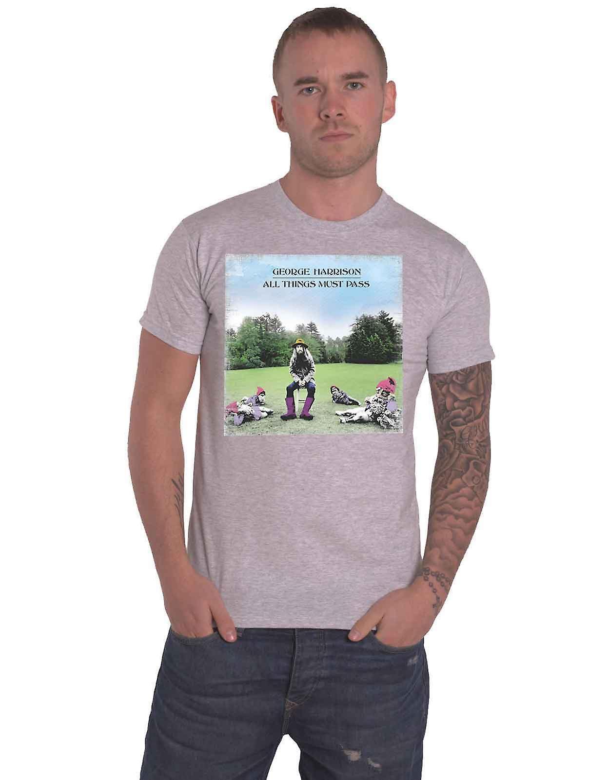 George Harrison All Things Must Pass T Shirt Grey M