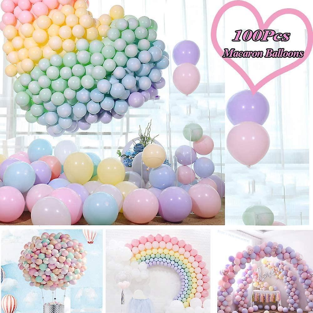 unbrand Pastel Balloons, 100Pcs Colored Balloons, Pastel Balloons, Pastel Balloons Mixing For Wedding Birthd