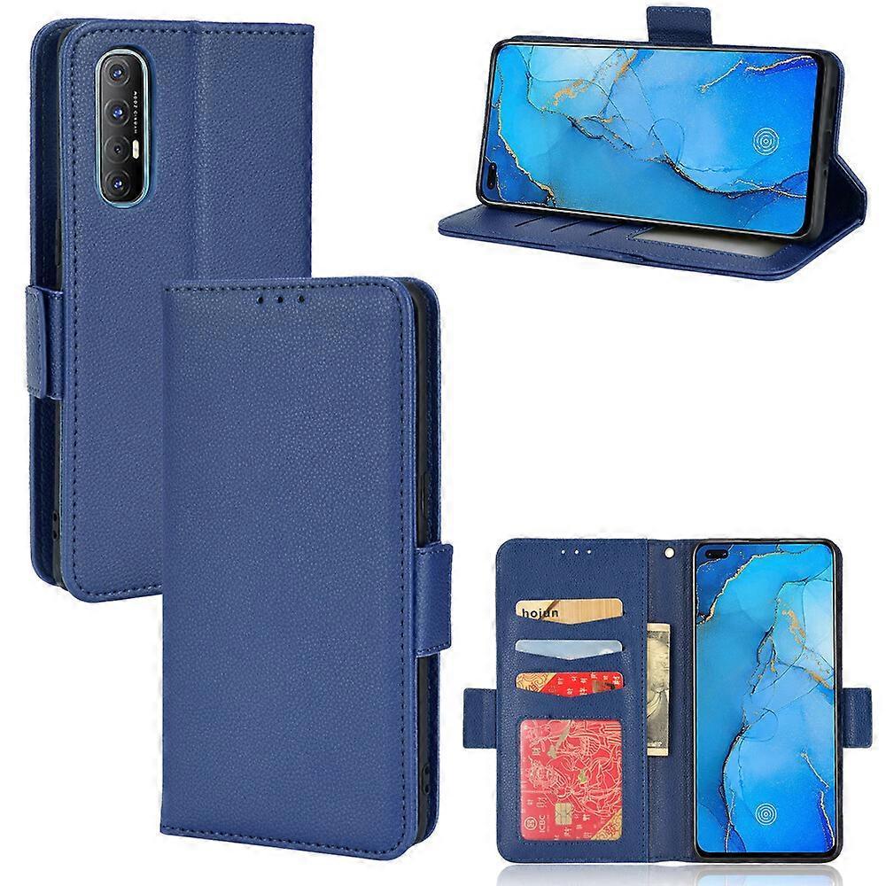 Gangxun Case for OPPO Find X2 Neo Leather Flip Cover Card Slots Magnetic Closure Wallet Compatible with OPPO Find X2 Neo Case Blue