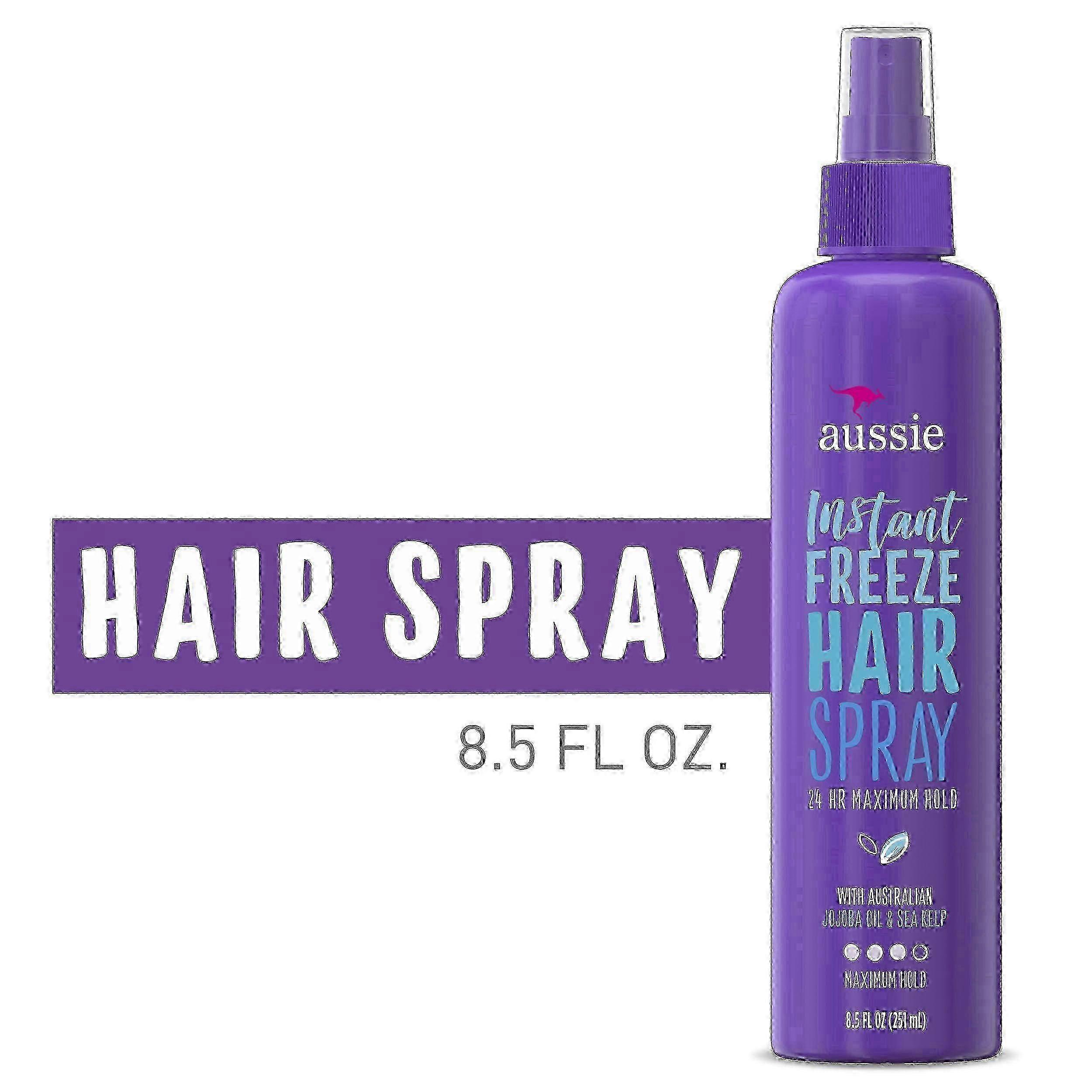 Aussie instant freeze hairspray, non-aerosol, maximum hold, 8.5 oz