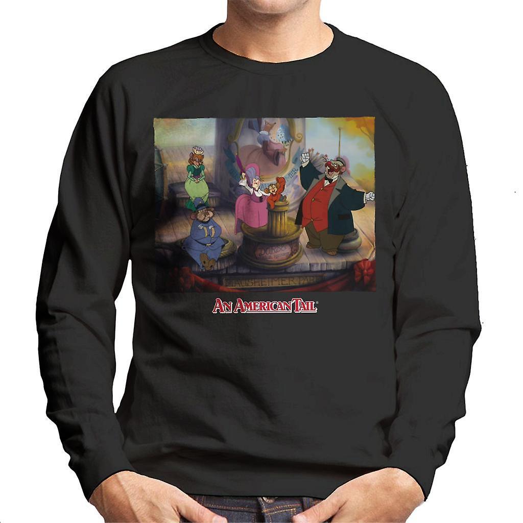 An American Tail Mausheimer Park Men's Sweatshirt Black Large