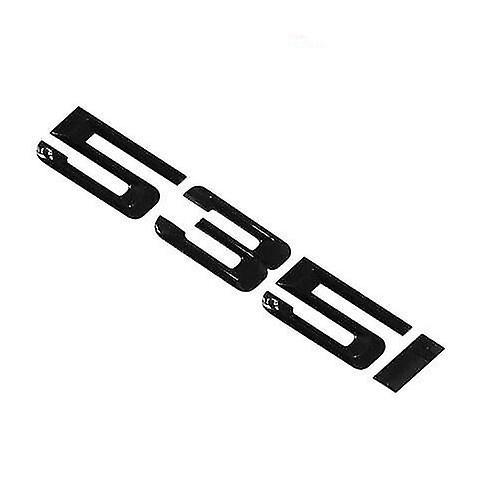 Sega Bmw 535i rear lettering for lid trunk, badge, emblem, 5 series, gloss black