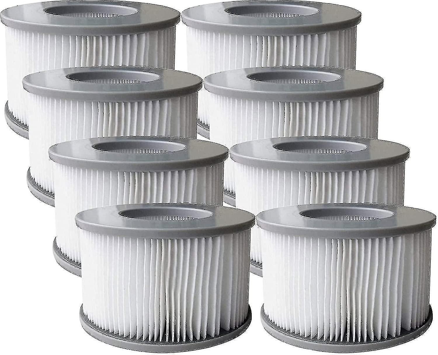 Pack Of 8 Replacement Filter Cartridges For Mspa Inflatable Pool, Jacuzzi