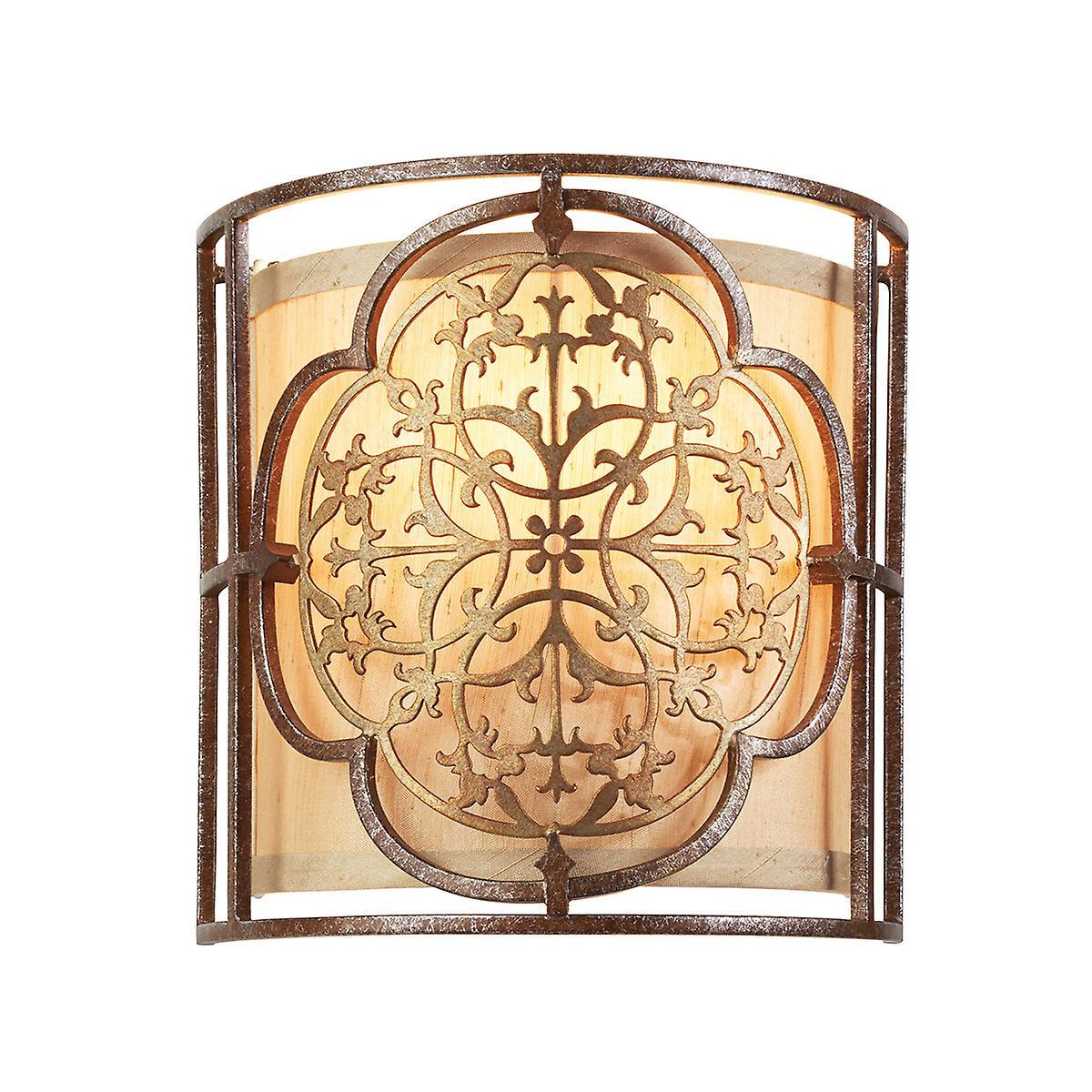 Marcella 1 Light Indoor Wall Light British Bronze E27