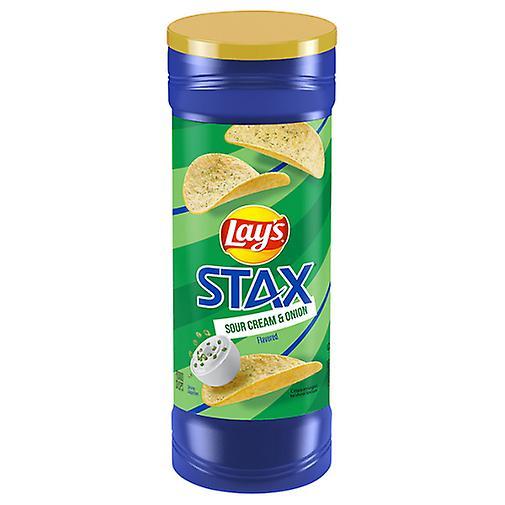 Lays Lay's Stax Sour Cream & Onion Potato Crisps Chips