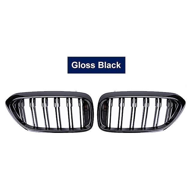 Auto Parts Front Racing Kidney Grille For Bmw 5 Series G30 G38 525i 530i 540i 550i 2017-2020 M-performance Bumper 2 Slat Grill Replacemt Gloosy Black