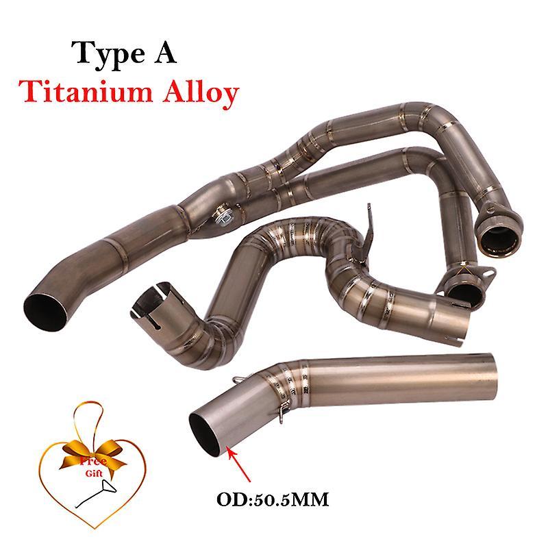 Muggys Titanium Alloy For Bmw F750gs F850gs F 850 Gs 2019 2020 Motorcycle Exhaust Escape Modified Catalyst Delete Front Mid Link Pipe Type A