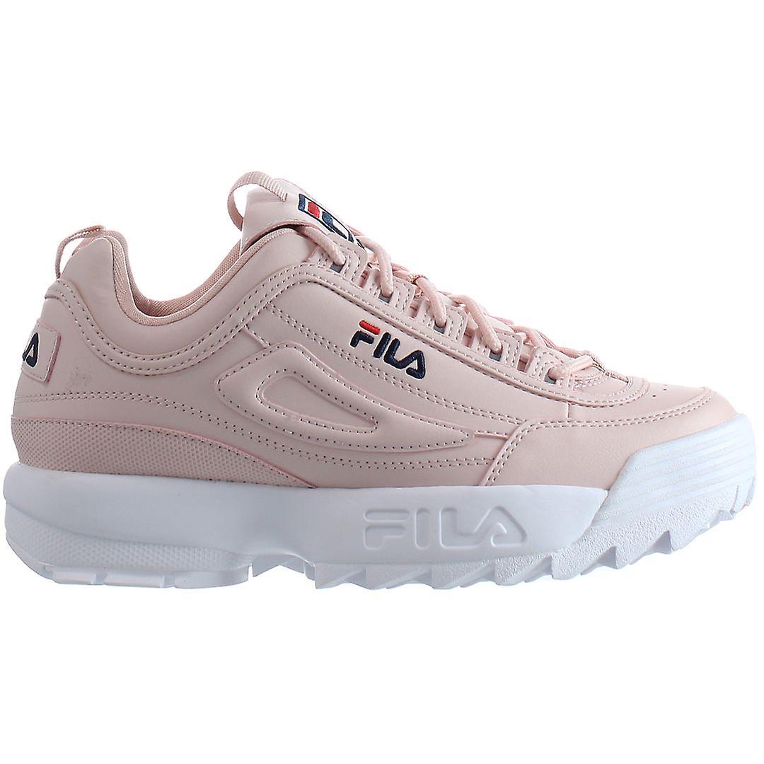 Fila Disruptor Pink Chunky Lace Up Kids Trainers 1010567 72W UK 5.5 US 6.5 EU 39