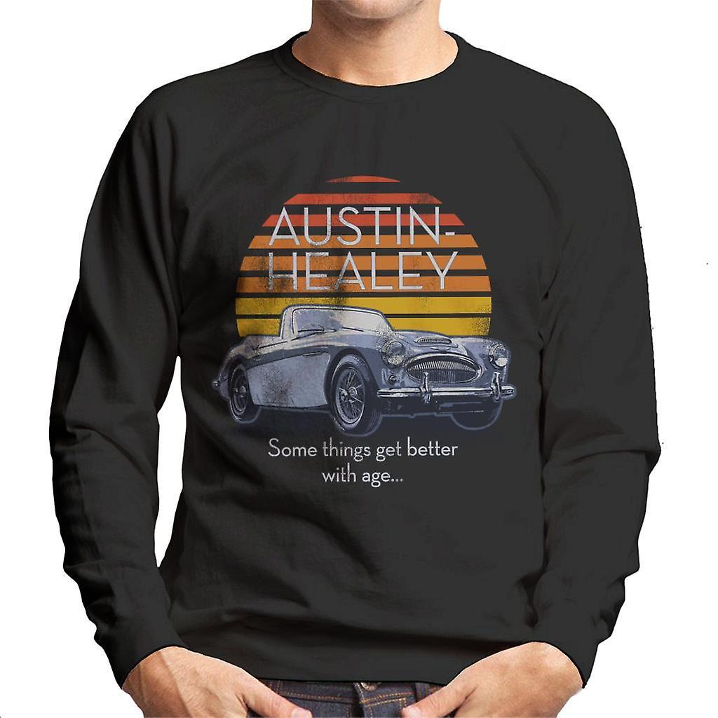 Austin Healey Some Things Get Better With Age British Motor Heritage Men's Sweatshirt Black Large