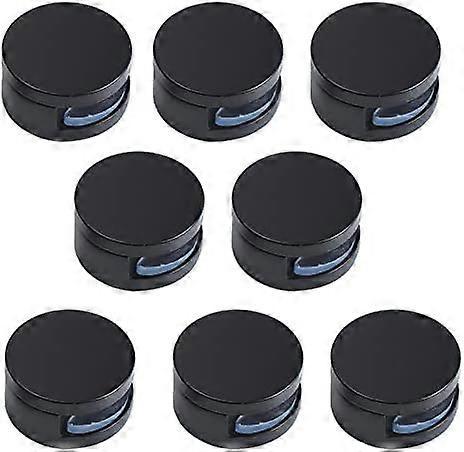 Szsljsm Mirror Clips, Mirror Mounting Clips, 8 Pcs Mirror Brackets,for Walls Fixed Fitting For 3-5mm Thick Mirror (black)