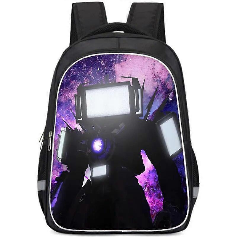 Redkid Skibidi Toilet Backpack Cartoon School Backpack For Boys Titans Cameraman Camera Man Tv Man Titans Speakerman Lunch Bag Box Case C5