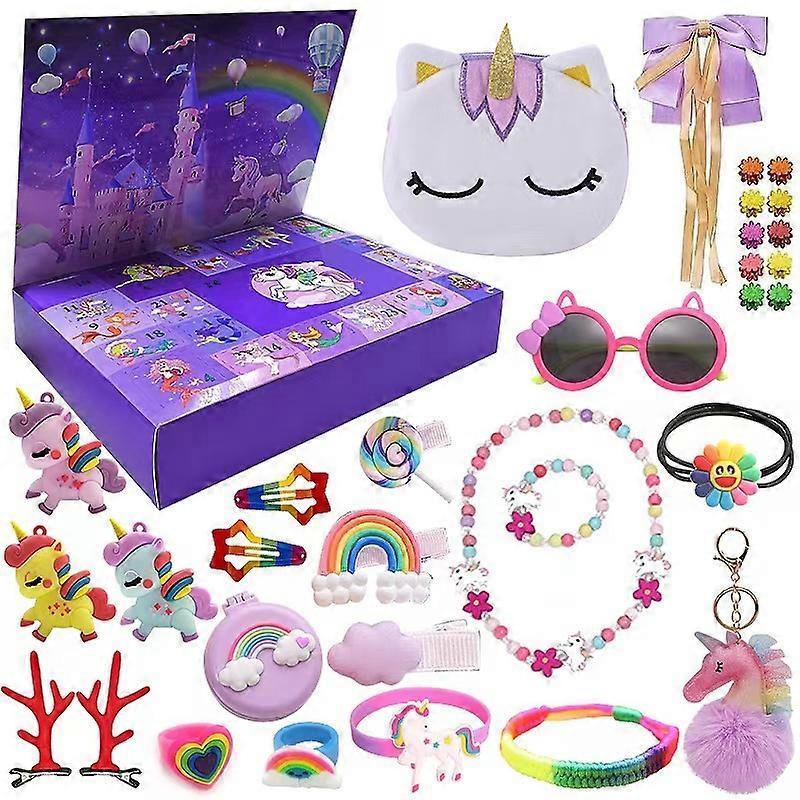 Aiyuego Christmas Advent Calendar for Girls  and boys 2023 Xmas Countdown Calendar 24 Days Unicorn Calendar Blind Box for Kids Christmas Eve Gift X...