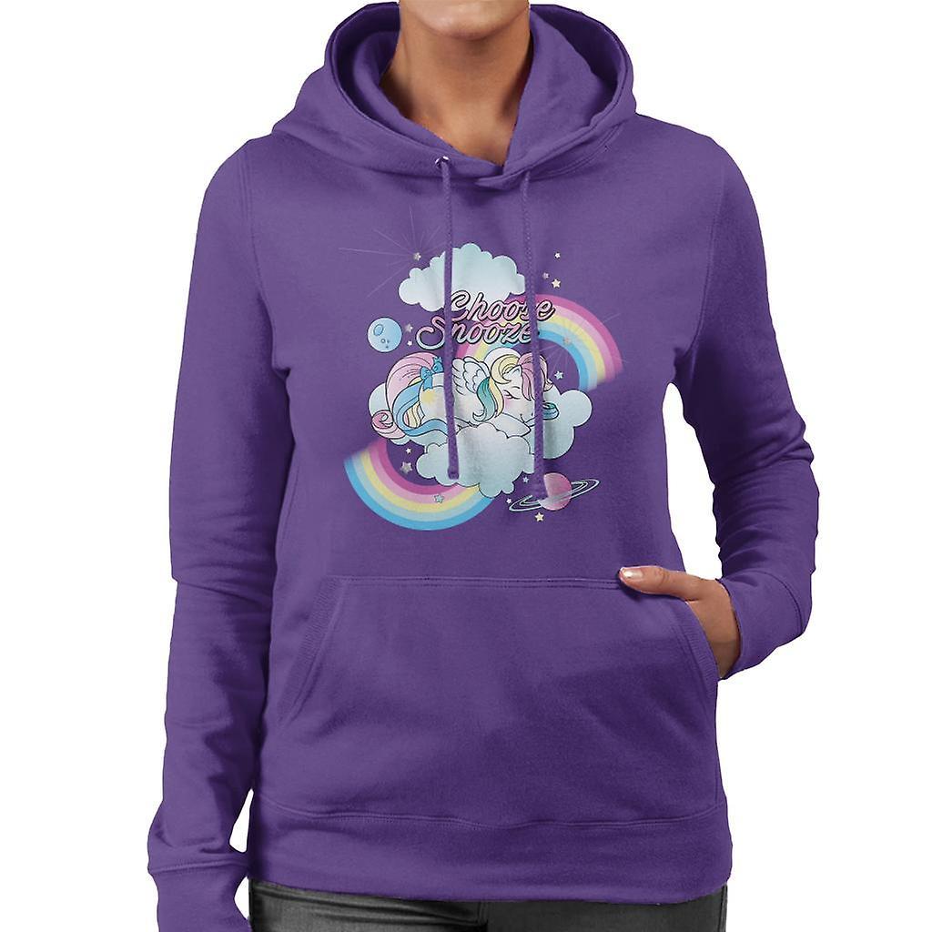 My Little Pony Choose Snooze Women's Hooded Sweatshirt Purple X-Large