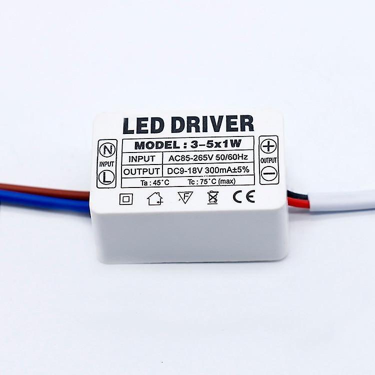 Slowmoose Led Driver And  Power Supply Unit Ac85-265v Lighting Transformers For Led 3-5W 300mA