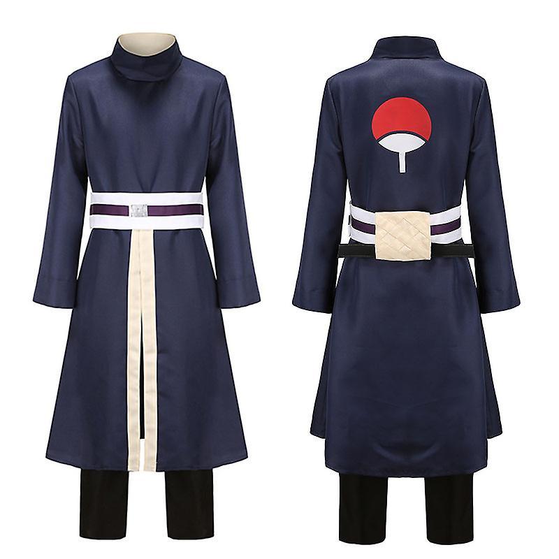 Unbrand Anime Naruto Uchiha Obito Cosplay Halloween Costume Uniform Suit XS