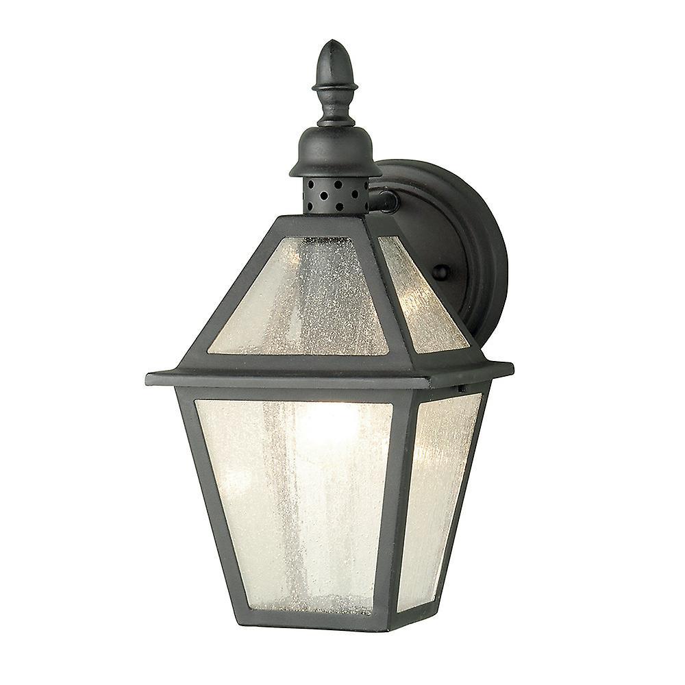 Polruan 1 Light Outdoor Wall Lantern Light Black IP44 E27