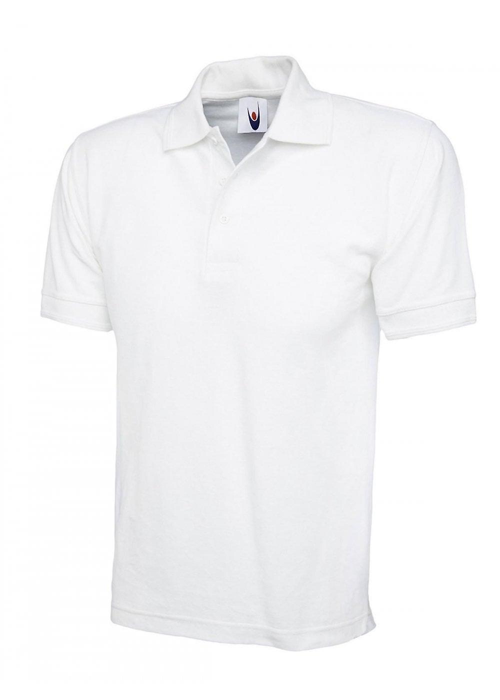 Men's Uneek Ultimate Cotton Poloshirt UC104 White Xl